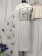 South Cotton Printed Suit Set with Neck Sequin Embroidery and Matching Dupatta