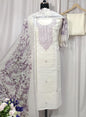Cotton Linen Shirt with Beautiful Embroidery Work