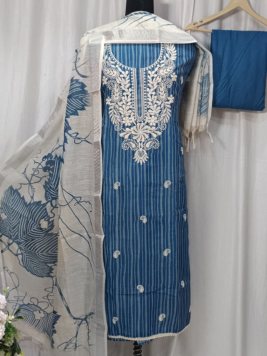 Pure Cotton Shirt with Embroidery Work
