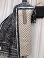 Khadi Cotton Printed Suit Set with Maheshwari Dupatta